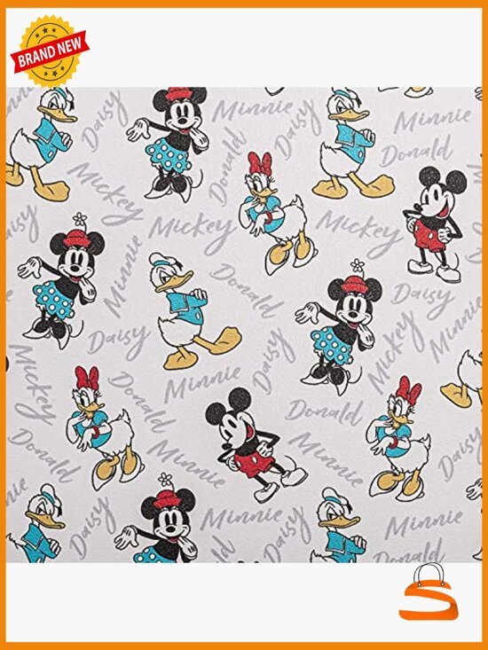 Disney Mickey Mouse Minnie Donald Daisy Print Backpack Handbag Faux Leather main image 4